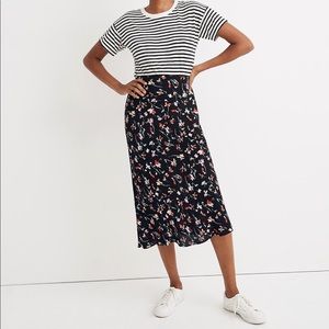 Madewell midi slip skirt